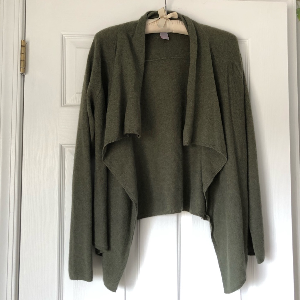 Sophia Milano Green Cashmere Cardigan